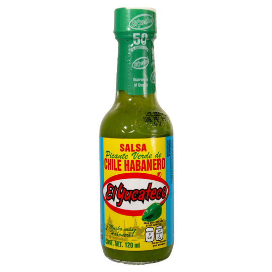 Salsa verde de chile habanero de 120 ml (El Yucateco)