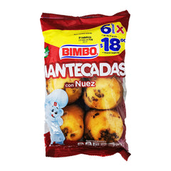 Mantecadas de nuez 6 pzas 184.5 gr