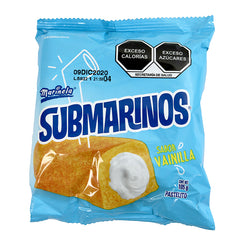 Submarinos vainilla 3 pzas 105 g