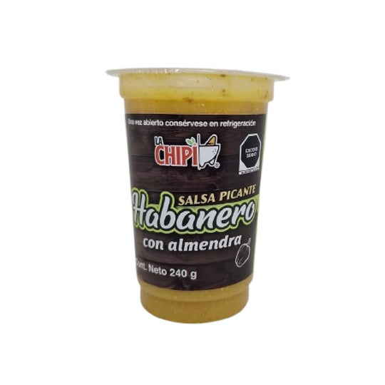 Salsa picante habanero con almendra (240 grs)