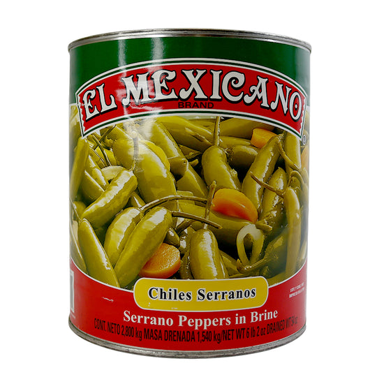 Chiles serranos 2.8 Kg