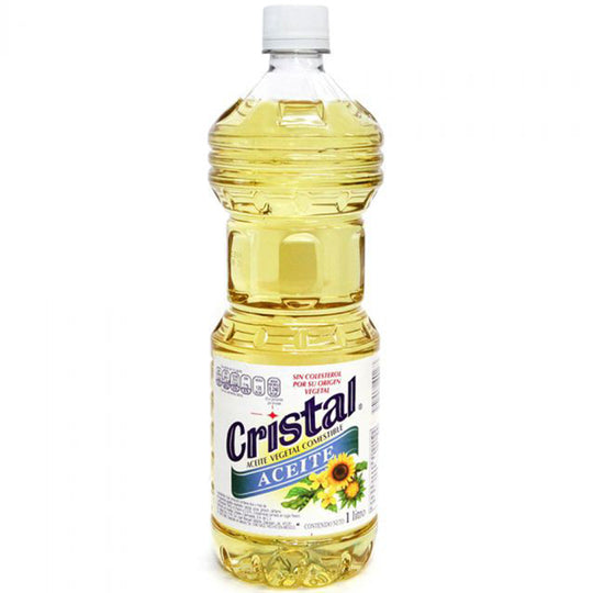 Aceite vegetal comestible Cristal de 1 lt