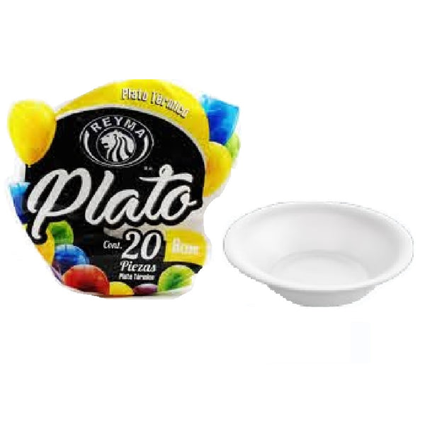 Plato pozolero térmico No. 8 (25 pzas)