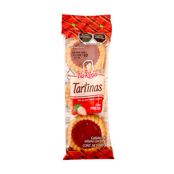 Tartinas de fresa 6 pz Tía Rosa 100 g