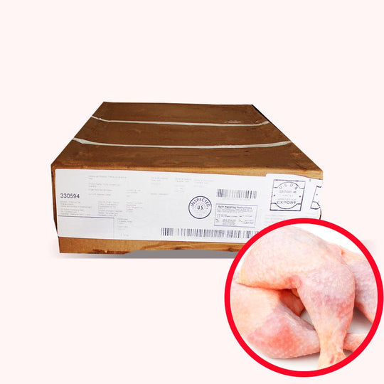 Pierna y muslo de pollo por caja de 18.2  kg