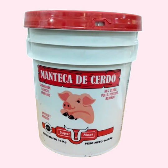 Manteca blanca cubeta de 15 Kg