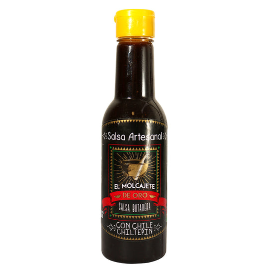 Salsa artesanal el molcajete negra 190 ml