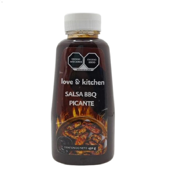 Salsa BBQ picante 450 g (love & kitchen)