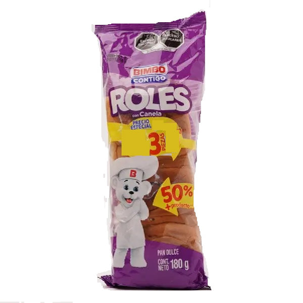 Roles de canela 3 pzas 180 g