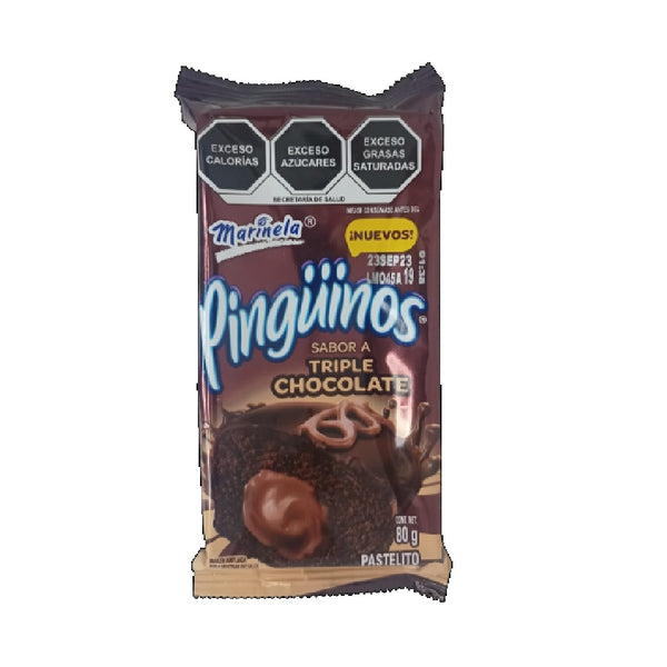 Pinginos 2 pzas sabor triple chocolate 80 g